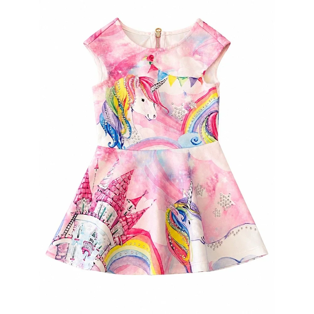 Boutique 18m Baby Girls Clothing Lot NWT 9pc Outfits Dresses Baby Sara Unicorns